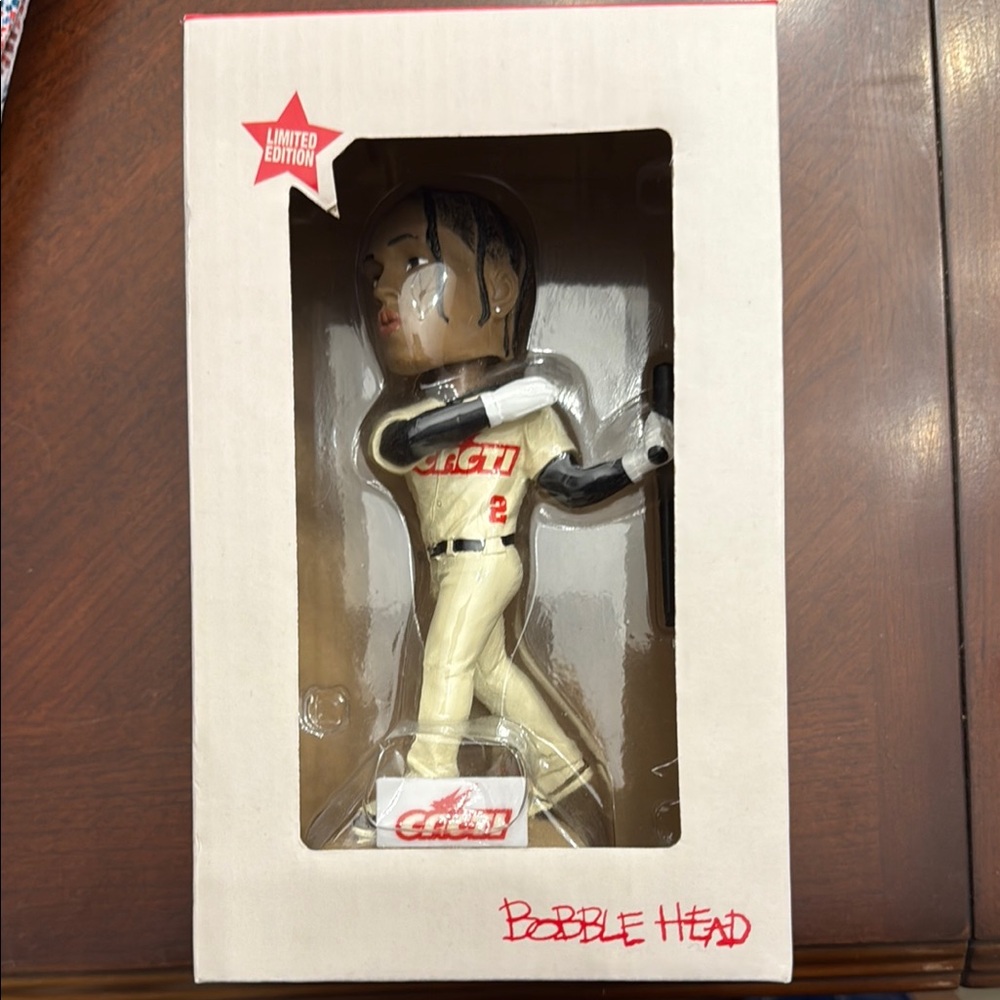 NWB Travis Scott Cacti Park Limited Edition Bobblehead
